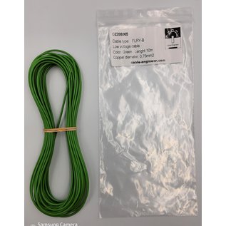 Cable-Engineer FLRY-B kabel 0,75mm2 - flexibele voertuigkabel - 10 meter Kleur Groen