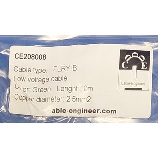 Cable-Engineer FLRY-B kabel 2,5mm2 - flexibele voertuigkabel - 10 meter Kleur Groen