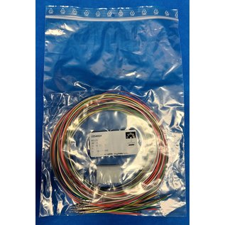Molex Complete set met Molex MiniFit Jr. Plug connector 18Pos. (2-Rij) + 18x 2m. 0,50mm2 kabel  met contacten (pre-crimped)
