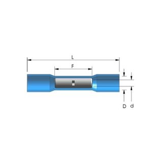 Cable-Engineer 20 stuks waterdichte krimpkous splices of doorverbinders voor draden van 4,0 - 6,0 mm2