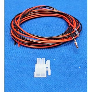 Molex Complete set met Molex MiniFit Jr. Receptacle connector 2Pos. (2-Rij) + 2x 2m. 0,50mm2 kabel  met contacten (pre-crimped)