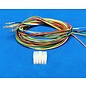 Molex Complete set met Molex MiniFit Jr. Receptacle connector 10-Pos. (2-Rij) + 10x 2m. 0,50mm2 kabel  met contacten (pre-crimped)