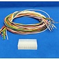 Molex Complete set met Molex MiniFit Jr. Plug connector 20-Pos. (2-Rij) + 20x 2m. 0,50mm2 kabel  met contacten (pre-crimped)