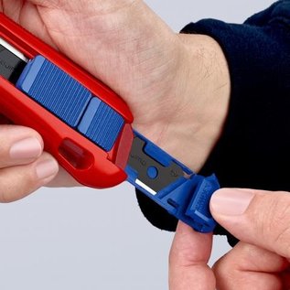 KNIPEX Knipex CutiX universeel uitschuif-mes met extra stabilisator-rail en reserve messen