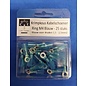Cable-Engineer 25 waterdichte krimpkous Ring M4  kabelschoenen Blauw - voor draden van 1,5 - 2,5mm2