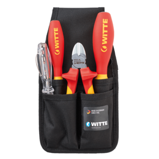 Witte Werkzeuge Professionele VDE Gordeltas met Kniptang, 2 Schroevendraaiers en spanningstester van Witte Werkzeuge GmBH