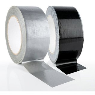 HPX HPX universele reparatie tape / duct tape van 48mm breed en met 25 meter op rol - EB5025 - Zwart