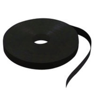 WKK Bevestigingsmaterialen Industriële kwaliteit back-to-back klittenband van 16 mm breed - kleur zwart