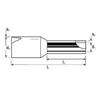 KNIPEX Cable-Engineer geïsoleerde adereindhuls voor draad 2,5mm2 Weidmuller/Din - per 500 stuks