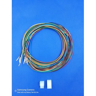Molex Complete set met Molex MiniFit Jr. Plug & Receptacle 4-Pos. (2-Rij) + 8x 2m. 0,50mm2 kabel en contacten