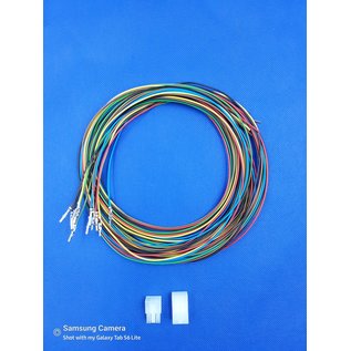 Molex Complete set met Molex MiniFit Jr. Plug & Receptacle 6-Pos. (2-Rij) + 12x 2m. 0,50mm2 kabel en contacten