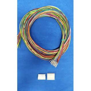 Molex Complete set met Molex MiniFit Jr. Plug & Receptacle 14-Pos. (2-Rij) + 28x 2m. 0,50mm2 kabel en contacten