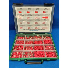 Cable-Engineer Kit "BIG RED" 1600 rode kabelschoenen  voor draad 0,5-1,5 mm2