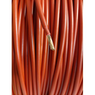 Cable-Engineer 6,0mm2 Flexibele voertuigkabel met dubbele isolatie van PVC - kleur Rood