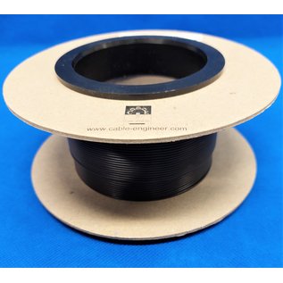 Cable-Engineer Flexibele Voertuigsnoer  0,35mm2 - FLRY-B - 50 meter op rol in de kleur Zwart