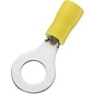 Cable-Engineer 1000 Ring kabelschoenen M6 Geel  - standaard1/2 geïsoleerd  voor draden van 4,0 - 6,0 mm2  - Copy - Copy