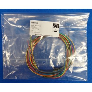 Molex Pre-crimped Molex Micro Fit 3.0 set: 6-Pos. Plug Housing met 6x 2m. 0,35mm2 kabel met contacten gekrompen