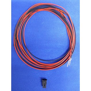 Molex Pre-crimped Molex MicroFit 3.0 set: 2-Pos. Receptacle Housing met 2x 2m. 0,35mm2 kabel met contacten gekrompen