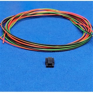 Molex Pre-crimped Molex MicroFit 3.0 set: 3-Pos. Receptacle Housing met 3x 2m. 0,35mm2 kabel met contacten gekrompen