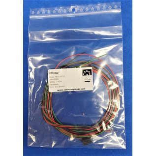 Molex Pre-crimped Molex MicroFit 3.0 set: 3-Pos. Receptacle Housing met 3x 2m. 0,35mm2 kabel met contacten gekrompen