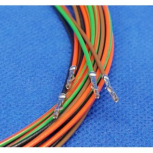 Molex Pre-crimped Molex MicroFit 3.0 set: 4-Pos. Receptacle Housing met 4x 2m. 0,35mm2 kabel met contacten gemonteerd