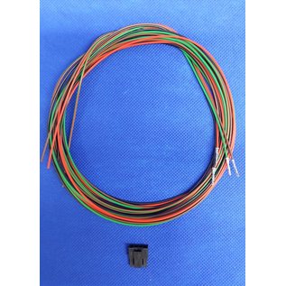 Molex Pre-crimped Molex MicroFit 3.0 set: 4-Pos. Receptacle Housing met 4x 2m. 0,35mm2 kabel met contacten gemonteerd