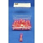 Cable-Engineer 25x waterdichte krimpkous Vlakstekerhulzen 6,3 x 0,8 mm -Rood -  vol-geïsoleerd