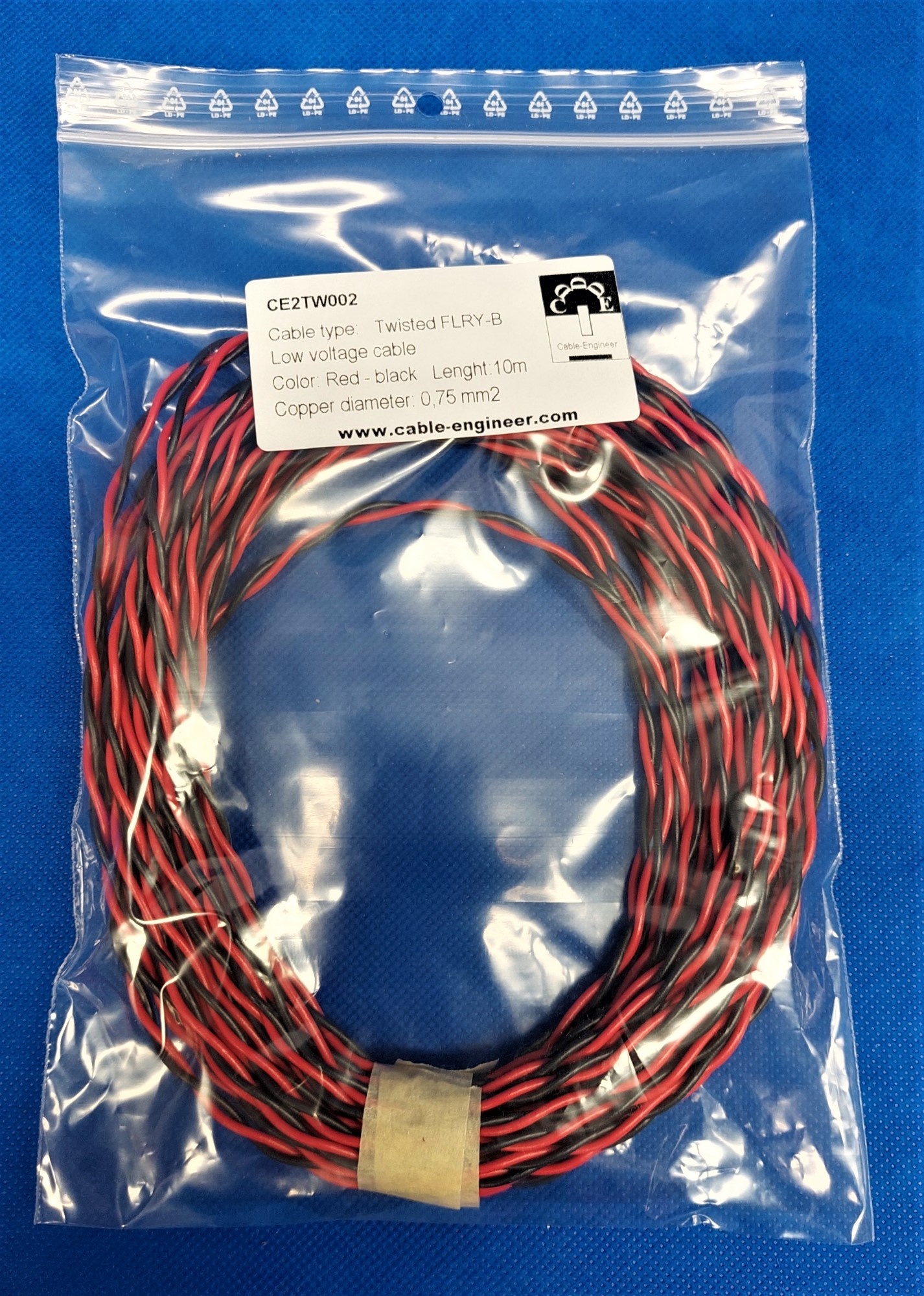 2x 0,75mm2 Twisted Pair FLRY-B kabel - Can Bus kabel 