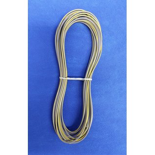 Cable-Engineer FLRY-B kabel 1,0mm2 - flexibele voertuigkabel - 10 meter Kleur Geel/Grijs
