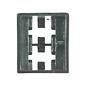 Cable-Engineer Multi-connector voor mannelijke vlakstekers- 2-pos. -  6,3 x 0,8mm -  Zwart