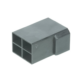 Cable-Engineer Multi-connector  voor mannelijke vlakstekers- 4-pos. -  6,3 x 0,8mm -  Zwart