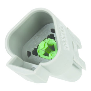 TE Connectivity TE Deutsch DT Serie connector + WedgeLock- Receptacles (vrouw) - 3-posities  - DT04-3P  + W3:P