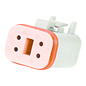 TE Connectivity TE Deutsch DT Serie connectoren + WedgeLock  DT06-4S +W4S - Plug - 4-Positie's