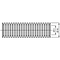 Schlemmer / Delfingen  Schlemmer NW23: Flexibele ribbelbuis of mantelbuis 23mm zonder split PP-BS / UV-Bestendig - 50 meter