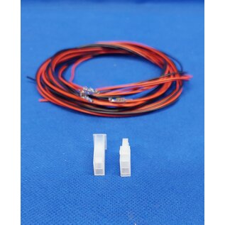 Molex Complete set met Molex MiniFit Jr. Plug & Receptacle 2Pos. (2-Rij) + 4x 2m. 0,50mm2 kabel en contacten