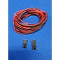 Molex Pre-crimped Molex MicroFit 3.0 set: 2-Pos./1-Rij Plug + Receptacle Housing met 4x 2m. 0,35mm2 kabel met contacten gemonteerd