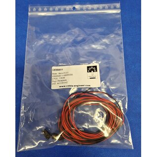 Molex Pre-crimped Molex MicroFit 3.0 set: 2-Pos./1-Rij Plug + Receptacle Housing met 4x 2m. 0,35mm2 kabel met contacten gemonteerd