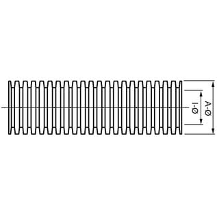 Schlemmer / Delfingen  Schlemmer Flexibele ribbelbuis of mantelbuis NW17 met split PP-MOD / UV-Bestendig - 50 meter