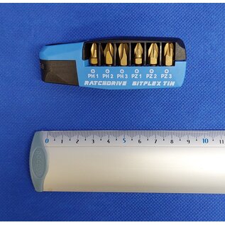 Witte Werkzeuge WITTE Ratchdrive; bitset met ingebouwd ratelmechaisme + 3x PH en 3x PZ bit - 251052000