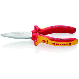 KNIPEX KNIPEX VDE langbek punttang (recht) -160mm - 30 16 160