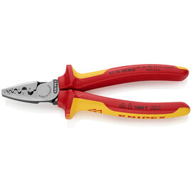 Knipex KNIPEX VDE krimptang adereindhulzen (DIN) 0,25 - 2,5mm2 - 97 68 145 A