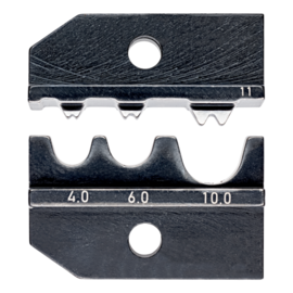 Knipex KNIPEX krimpprofiel niet-geïsoleerde buis-kabelschoenen 4/6 en 10 mm2 - 974911