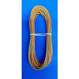 Cable-Engineer 1,5mm2 - FLRY-B kabel - 10 meter - Oranje/Groen