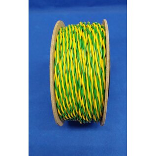 Cable-Engineer Twisted Pair 2x 0,75mm2  FLRY-B kabel 0,75mm2 - flexibele voertuigkabel - 50 meter op rol -  Kleur Geel/Groen