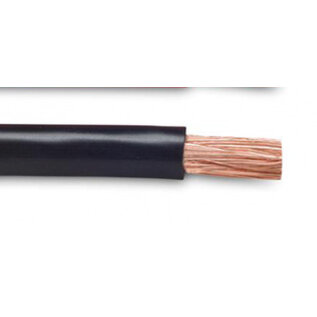 Cable-Engineer  50mm2 accukabel met koperen geleiding en PVC isolatie -Zwart - Per meter