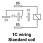 SIMA Auto Relais  5-Pins - 12V - 40A. - 1,6W  - Standaard coil - zonder beugel - WM620 12C