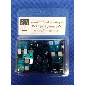 Cable-Engineer.com 35A. Steekzekeringen -  NormOTO -Max 32V. -  35 stuks