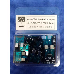 Cable-Engineer.com Steekzekeringen 35 Ampére - Max. 32 Volt - NormOTO - Groen -  35 stuks