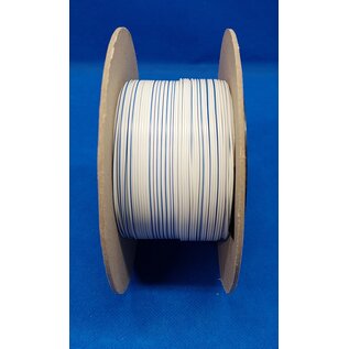 Cable-Engineer FLRY-B kabel 0,50mm2 - flexibele voertuigkabel op rol met 50 meter in de kleur Wit/Blauw