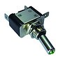 Cable-Engineer.com Dashboardschakelaar - 12V / 20A.  - LED tuimelschakelaar - Kleur Groen - 3x tab contact 6,3 x 0,8 mm  - ZZ-133